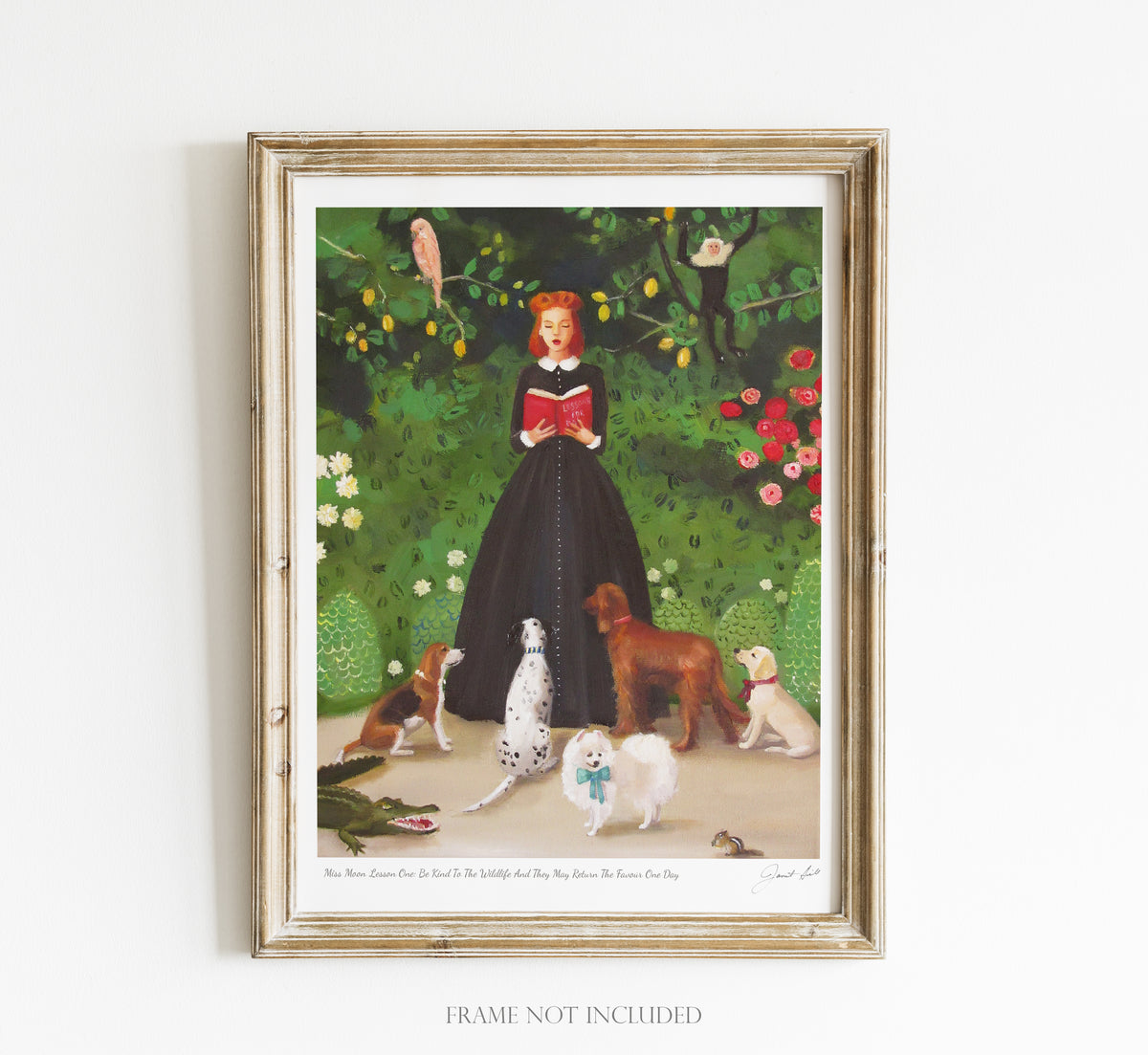 Miss Moon Was A Dog Governess. Lesson One – Janet Hill Studio