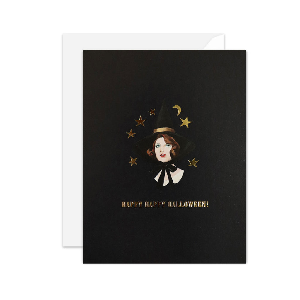 The Happy Witch Halloween Card