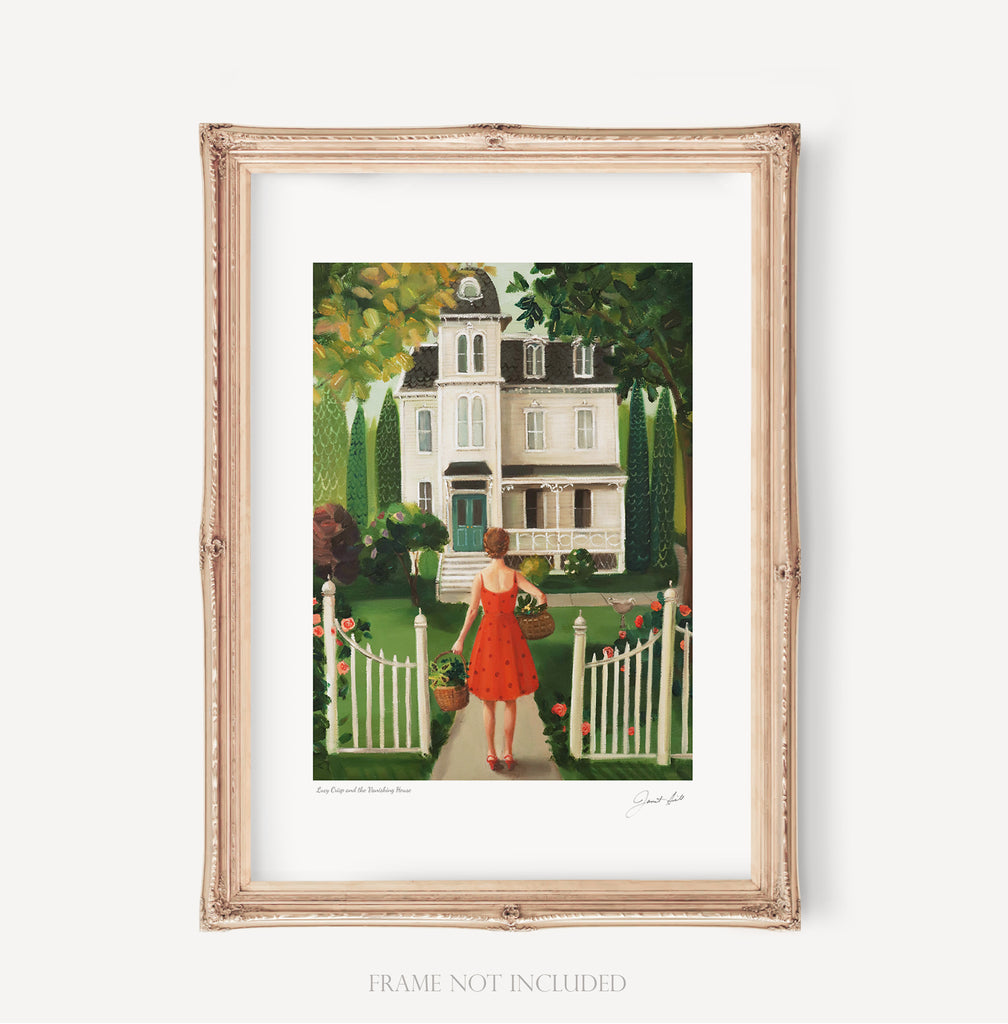 Lucy Crisp and the Vanishing House. Art Print from the novel Lucy Crisp and the Vanishing House
