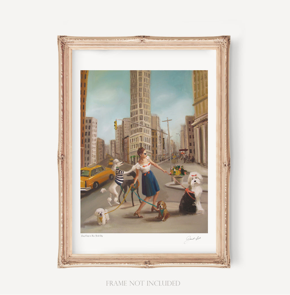 Lucy In New York. Art Print from the novel Lucy Crisp and the Vanishing House