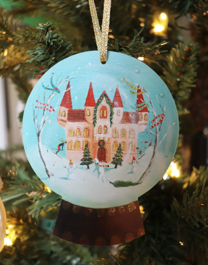 Winter Palace Decorative Paper Ornament/ Gift Tag/ Diecut Decoration